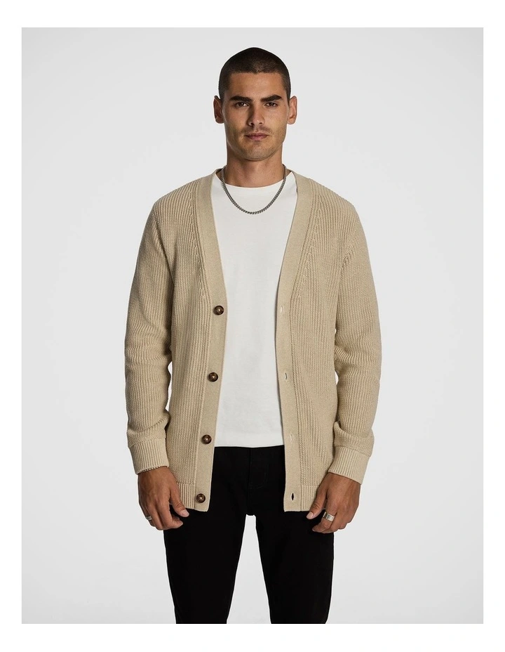 Noah Relaxed Cardigan in Natural image 1