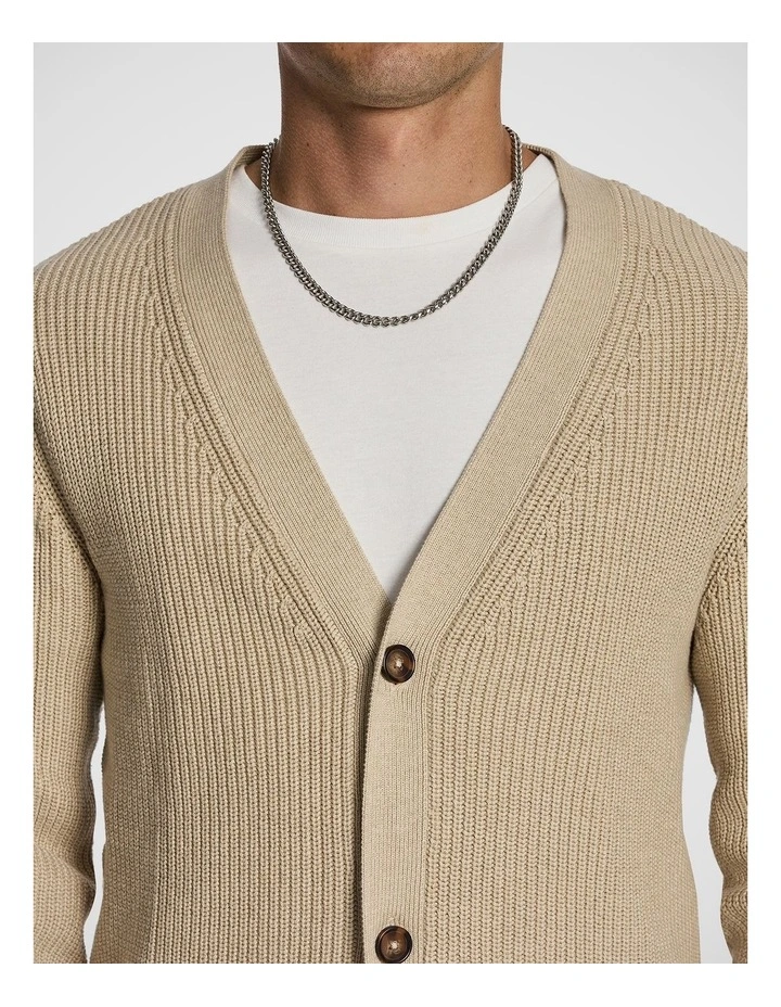 Noah Relaxed Cardigan in Natural image 3