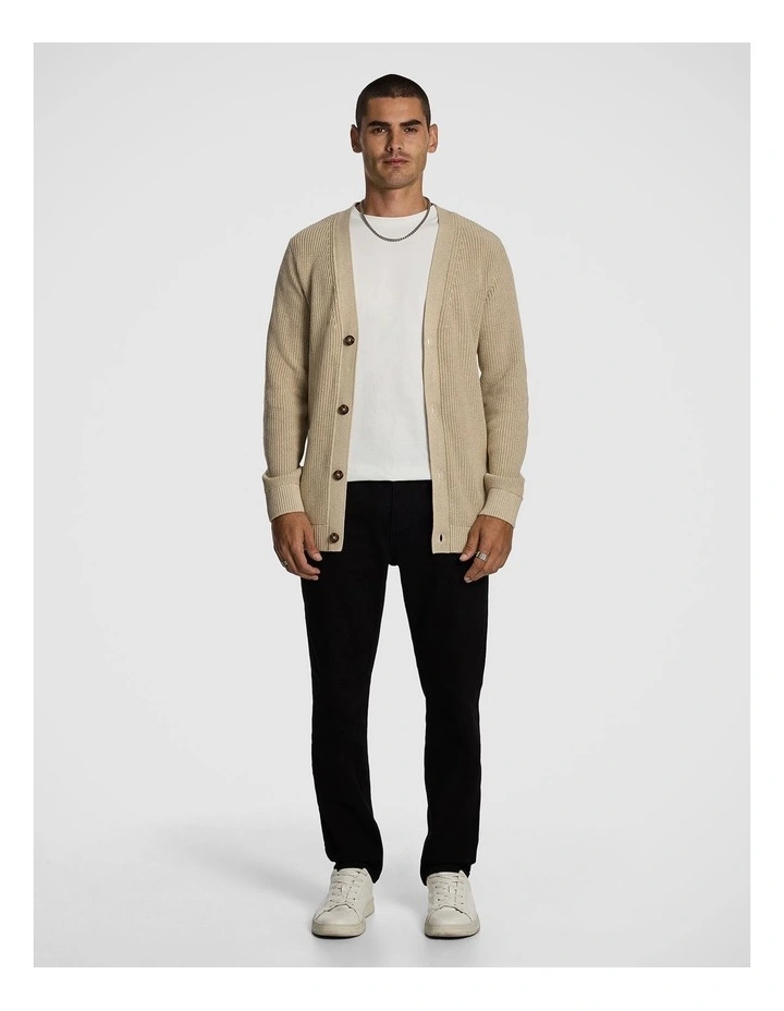 Noah Relaxed Cardigan in Natural image 5