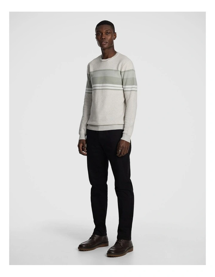 Fred Splice Crew Knit Jumper in Grey image 4