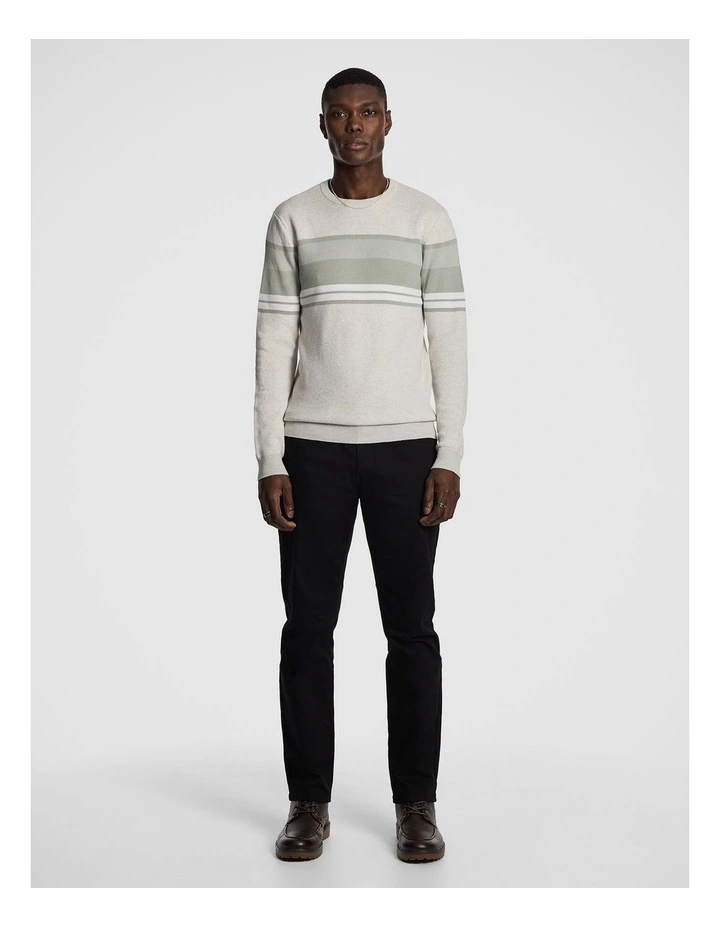 Fred Splice Crew Knit Jumper in Grey image 5