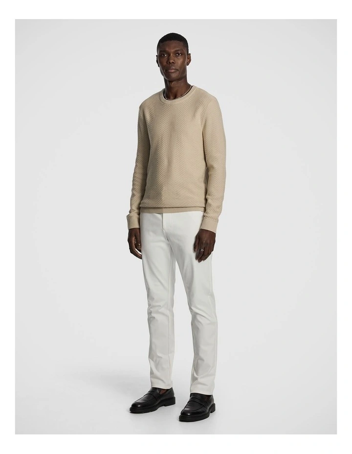 Arthur Crew Knit Jumper in Natural image 4