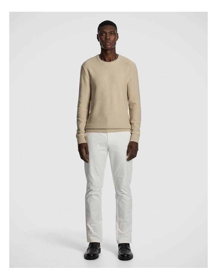 Arthur Crew Knit Jumper in Natural image 5