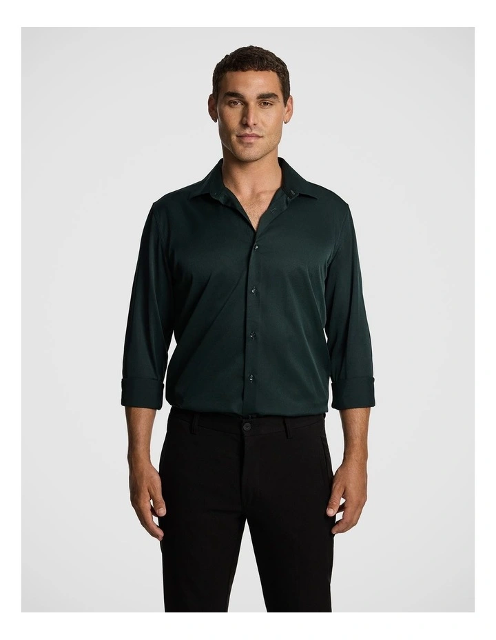 Antonio Shirt in Emerald Green image 1