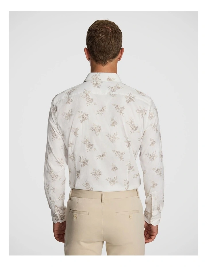 Cortina Slim Floral Shirt in Natural image 2
