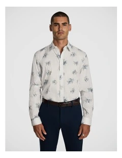 Lancaster Floral Shirt in White