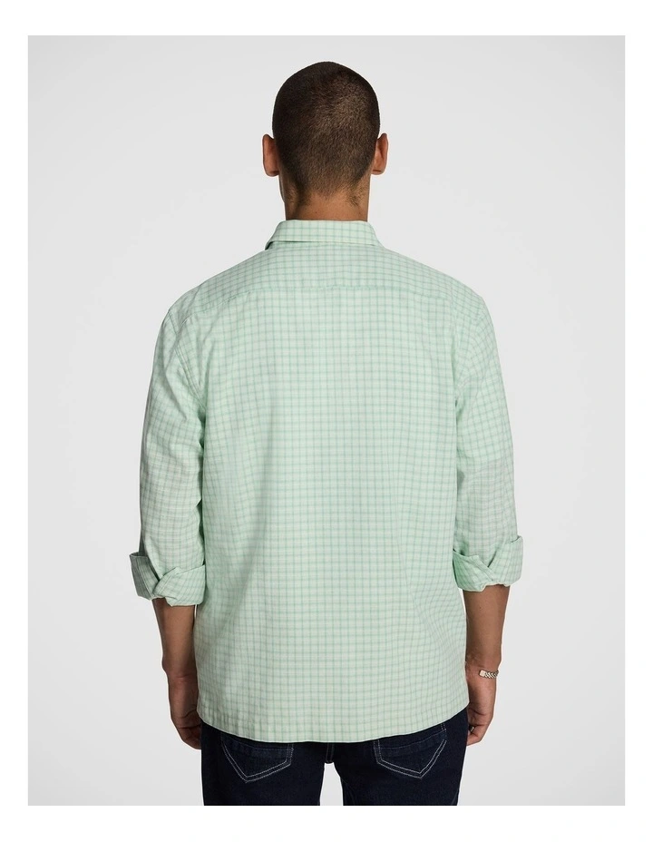 Rocco Check Relaxed Shirt in Mint image 2