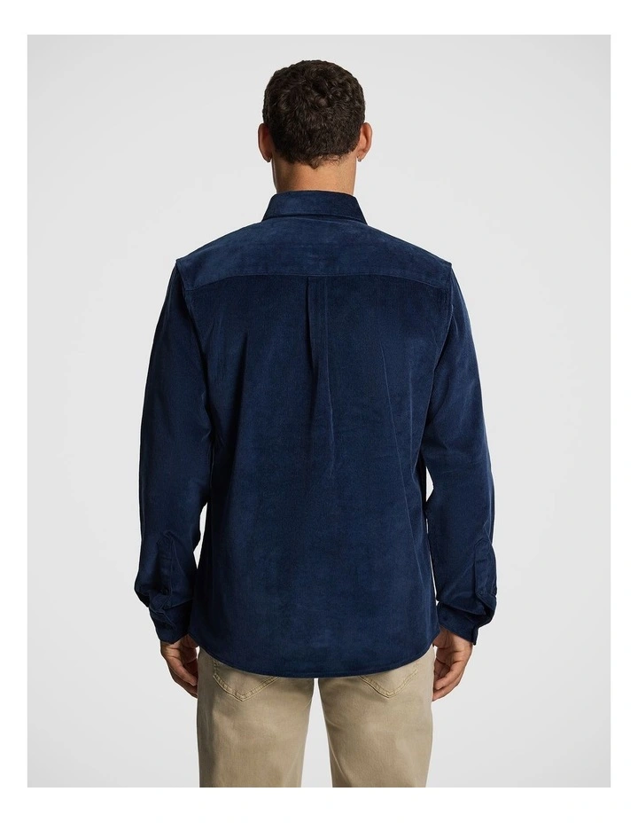Rowland Cord Shirt in Blue image 2