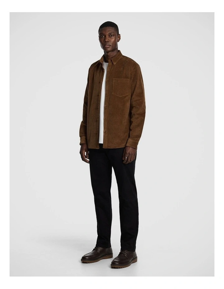 Rowland Cord Shirt in Toffee image 4