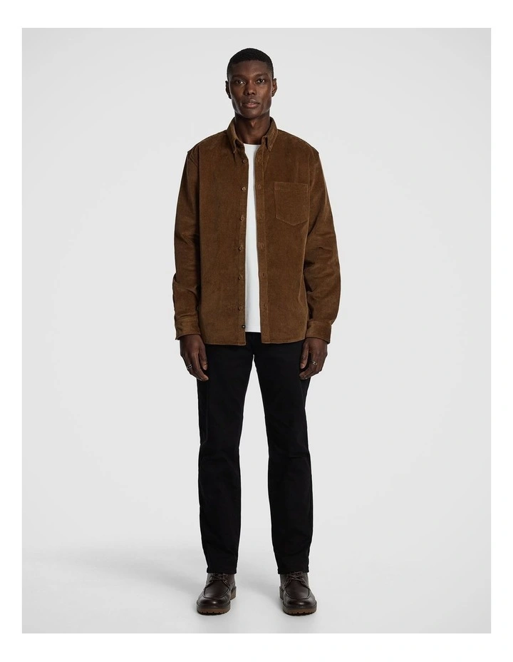 Rowland Cord Shirt in Toffee image 5