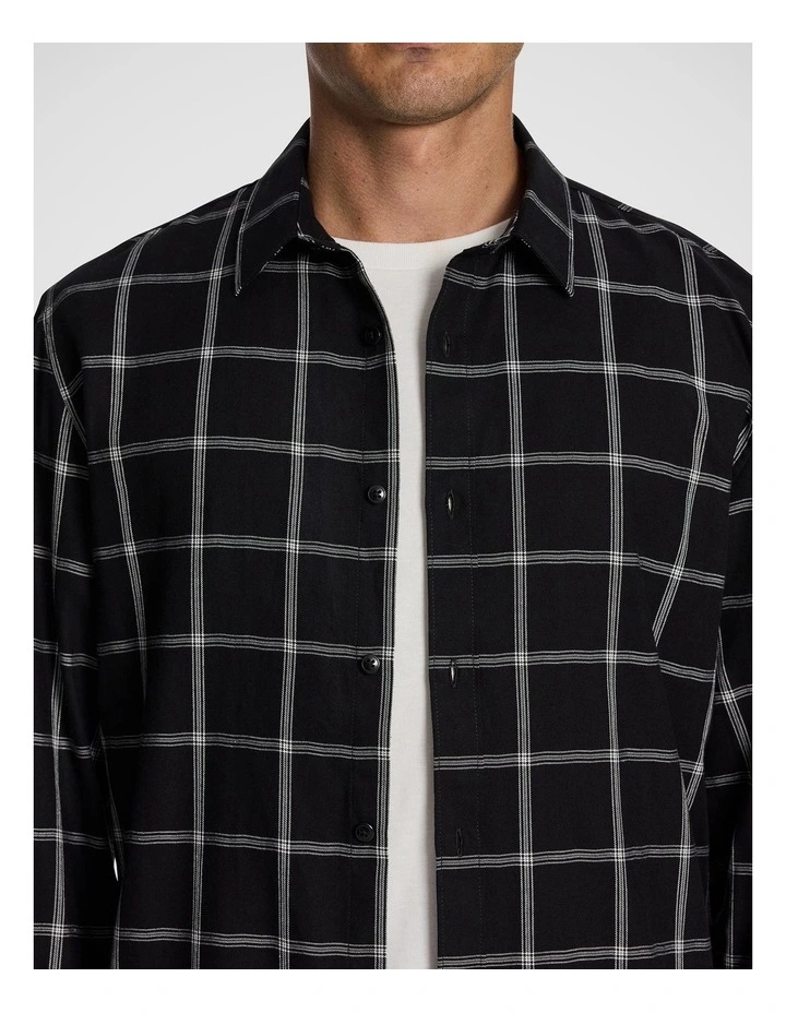 Hawthorn Check Shirt in Black image 3