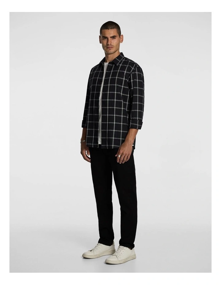Hawthorn Check Shirt in Black image 4
