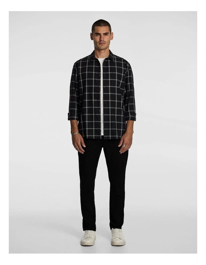 Hawthorn Check Shirt in Black image 5