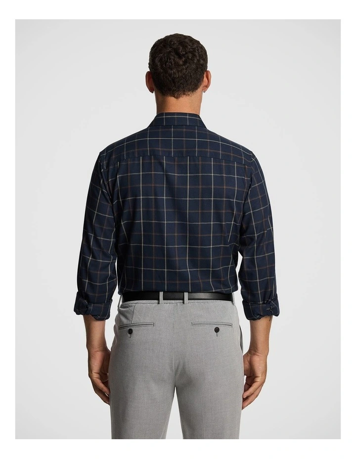 Duke Check Shirt in Navy image 2