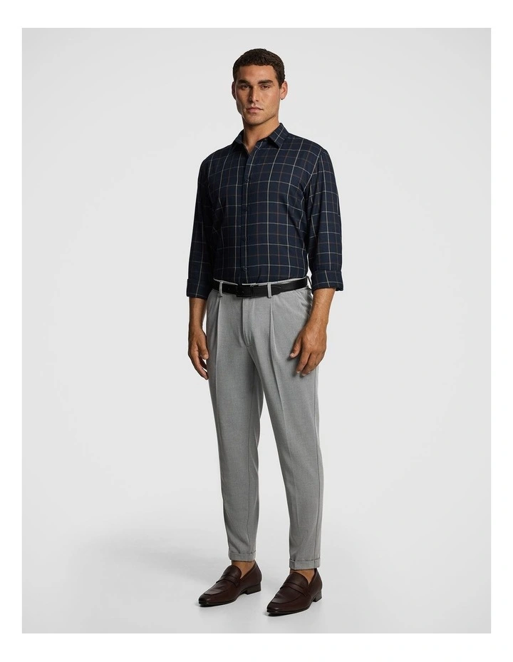 Duke Check Shirt in Navy image 4