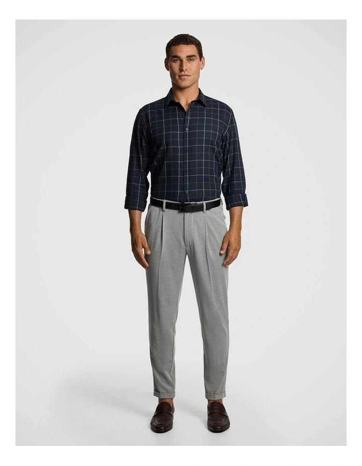 Duke Check Shirt in Navy image 5