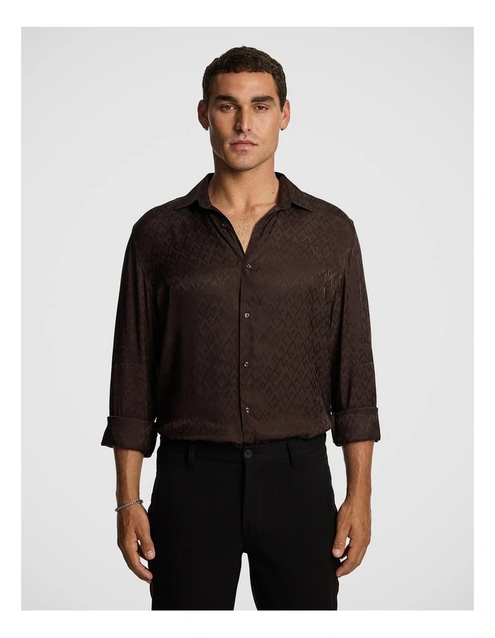 Cove Shirt in Chocolate image 1