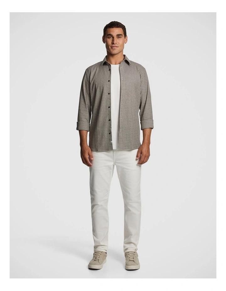 Tate Check Shirt in Brown image 5