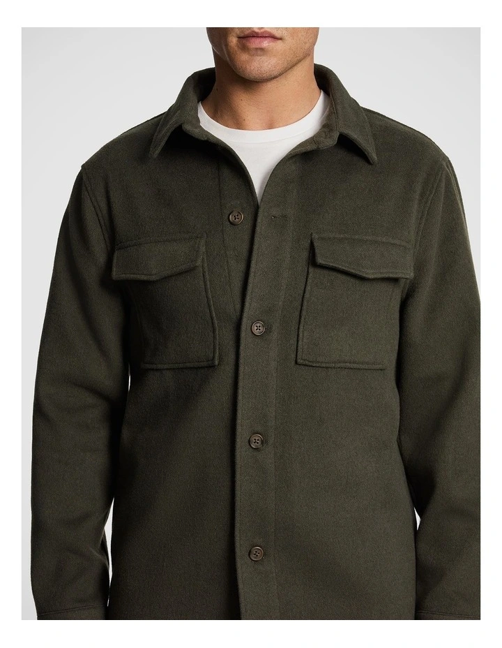 Preston Melton Overshirt in Green image 3
