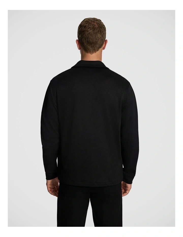Knox Textured Jacket in Black image 3