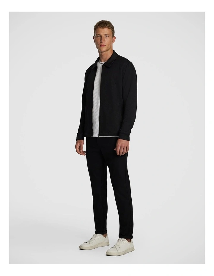 Knox Textured Jacket in Black image 4