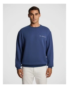 Avalon Long Sleeve Polo in Blue
