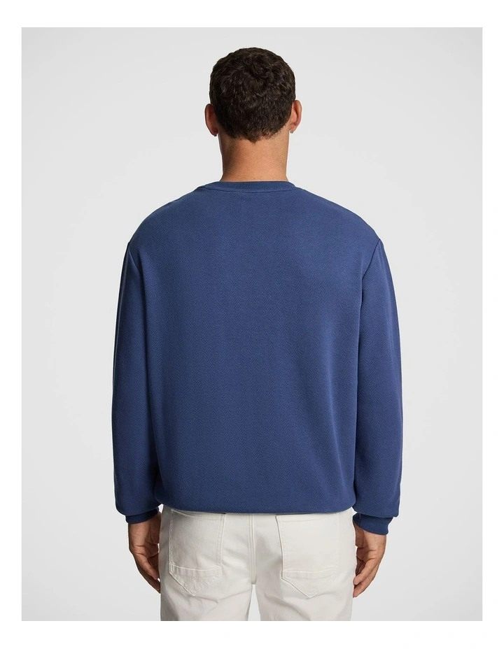 Avalon Long Sleeve Polo in Blue image 2