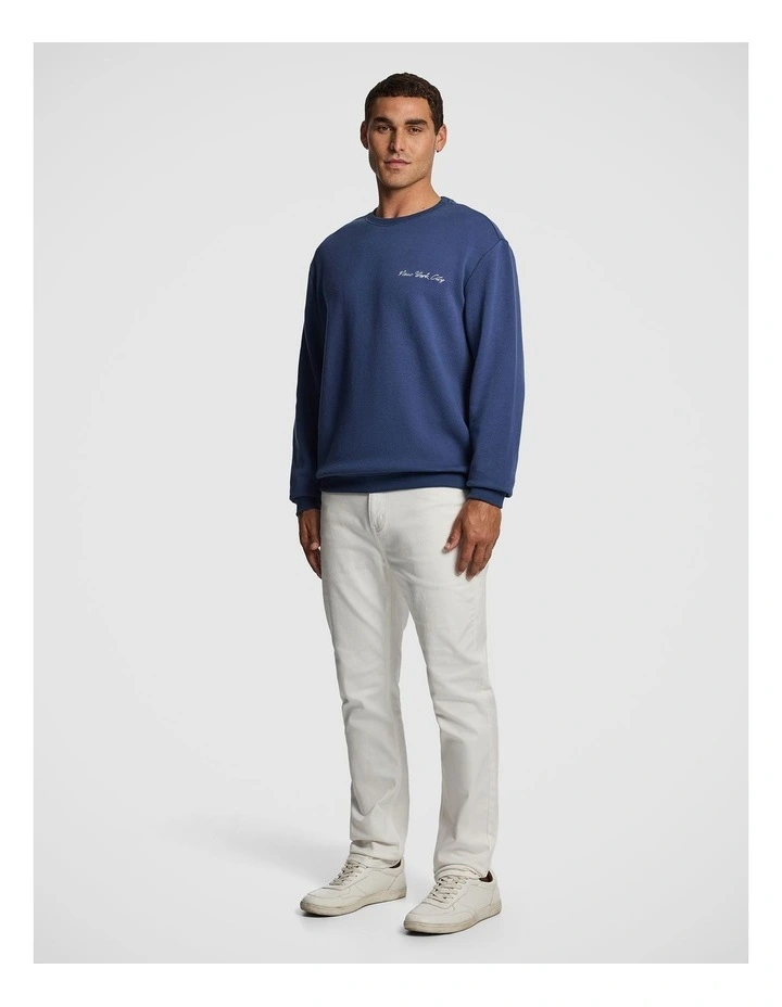 Avalon Long Sleeve Polo in Blue image 4