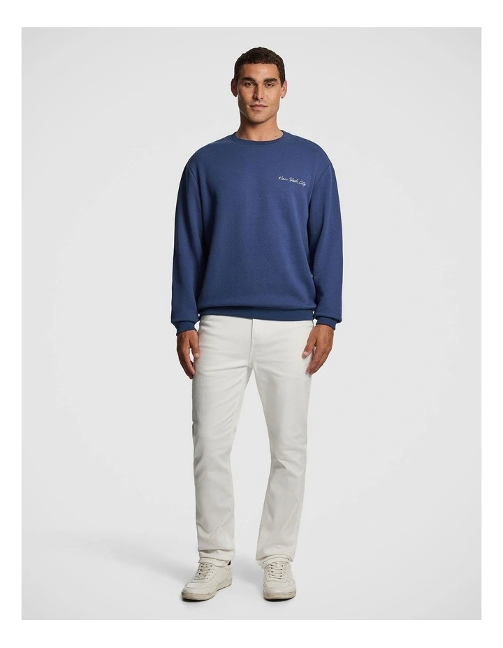 Avalon Long Sleeve Polo in Blue image 5