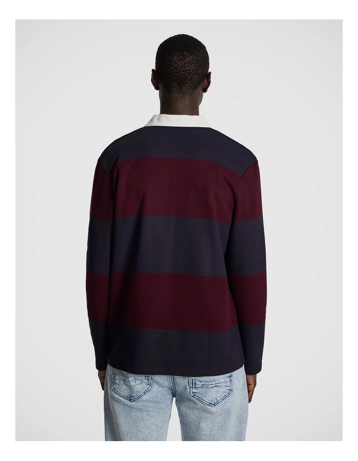 Gunner Long Sleeve Polo Shirt in Multi image 2