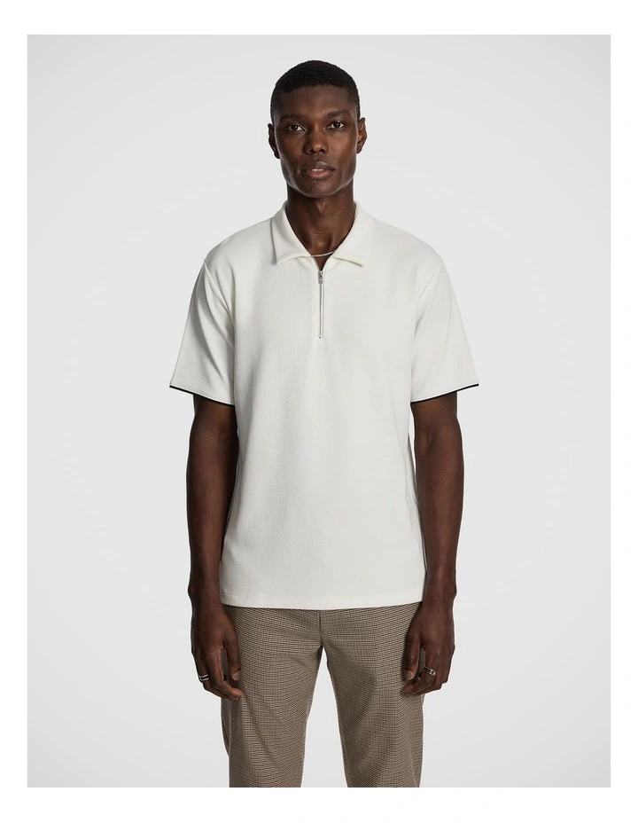 Oasis Polo Shirt in White image 1