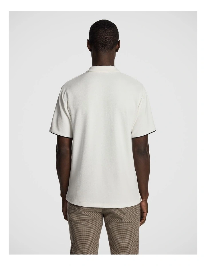 Oasis Polo Shirt in White image 2