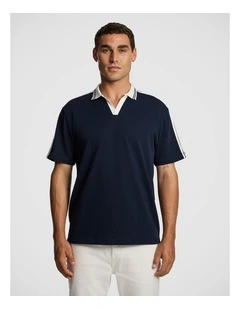 Wilkinson Jersey Polo Shirt in Navy