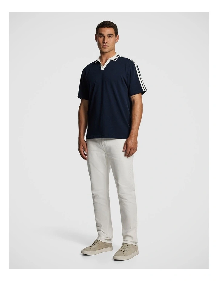 Wilkinson Jersey Polo Shirt in Navy image 4