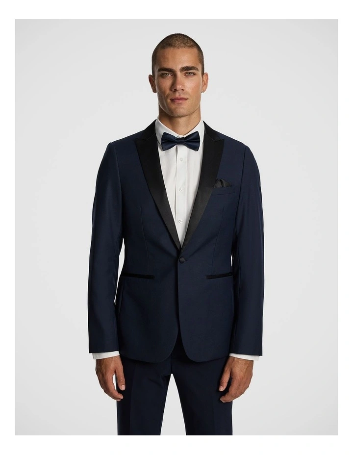 Seville Tux Slim Suit Jacket in Blue image 1