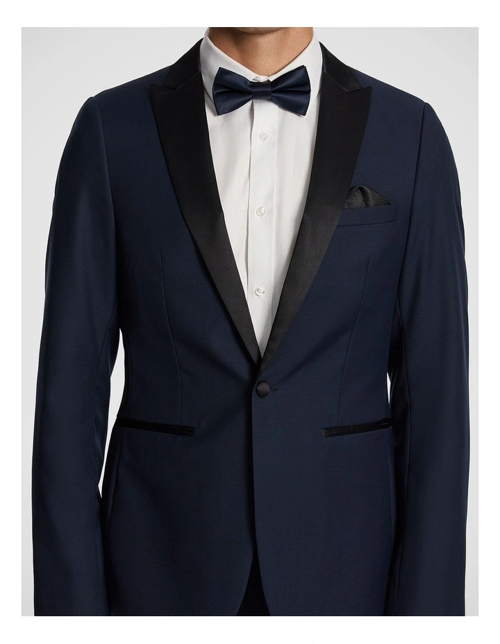Seville Tux Slim Suit Jacket in Blue image 3