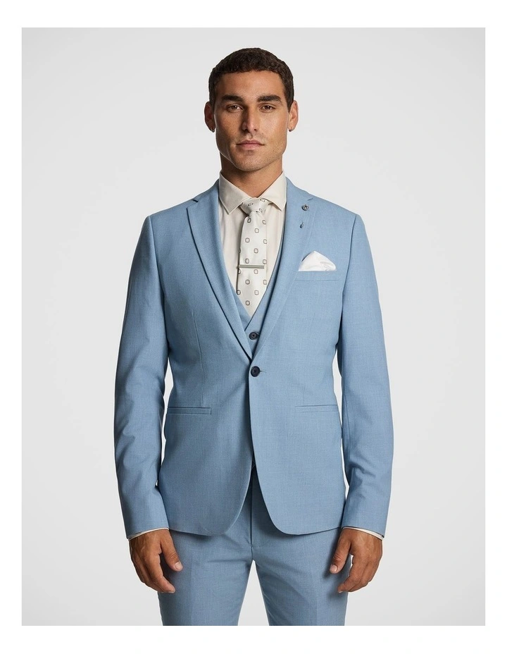 Ignacio Skinny Suit Jacket in Light Blue image 1