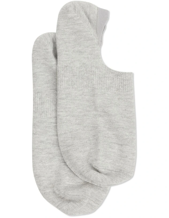 No Show Socks in Light Grey image 1