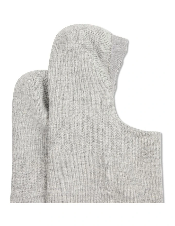 No Show Socks in Light Grey image 2