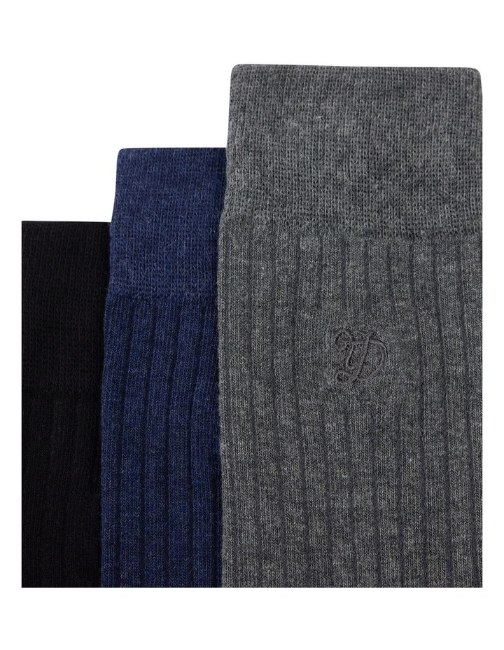 3 PACK EMBROIDERED SOCK image 2