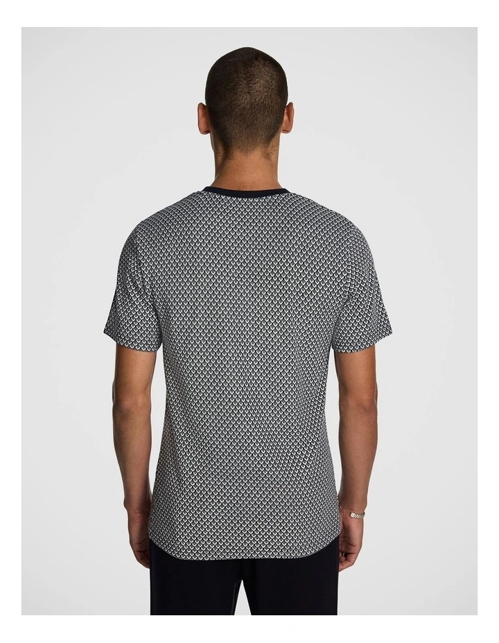 George Jacquard Tee in Navy image 2
