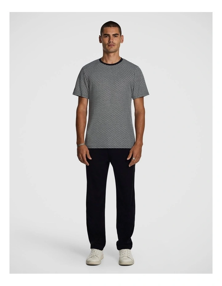 George Jacquard Tee in Navy image 5