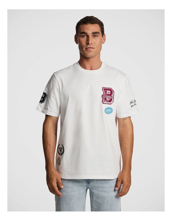 Kian Relaxed Tee in White image 1