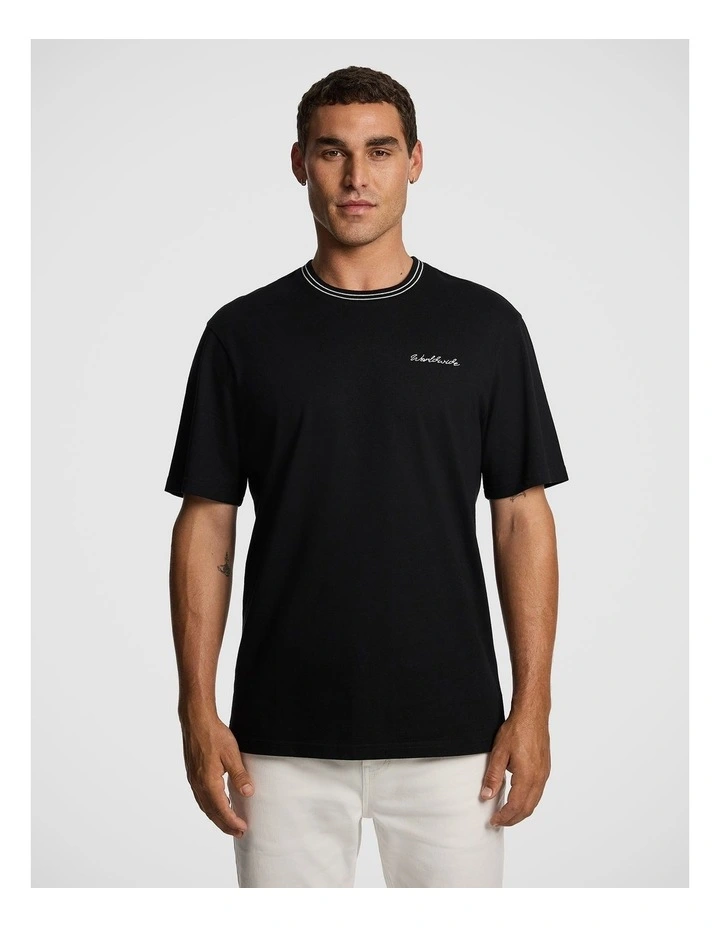 Elio Relaxed Tee in Black image 1