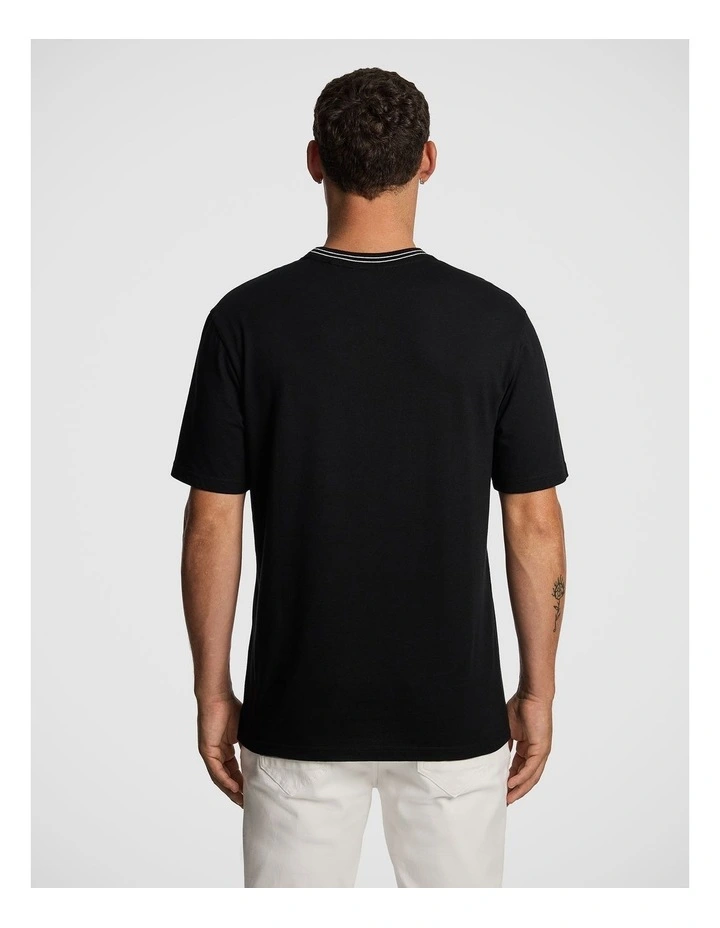 Elio Relaxed Tee in Black image 2