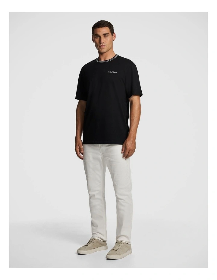 Elio Relaxed Tee in Black image 4