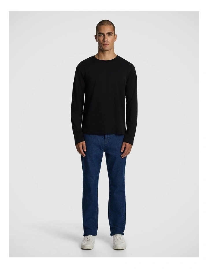 Zander Long Sleeve Tee in Black image 5