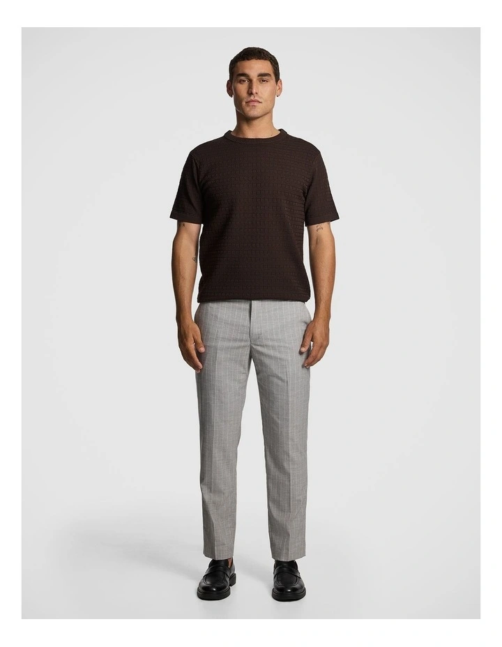 Amari Knitted Tee in Chocolate image 5