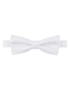 Rialta Paisley Bow Tie in White