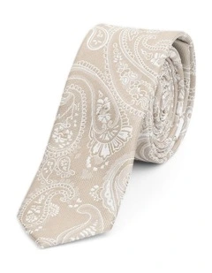 Puglia Paisley Tie 5cm in Natural